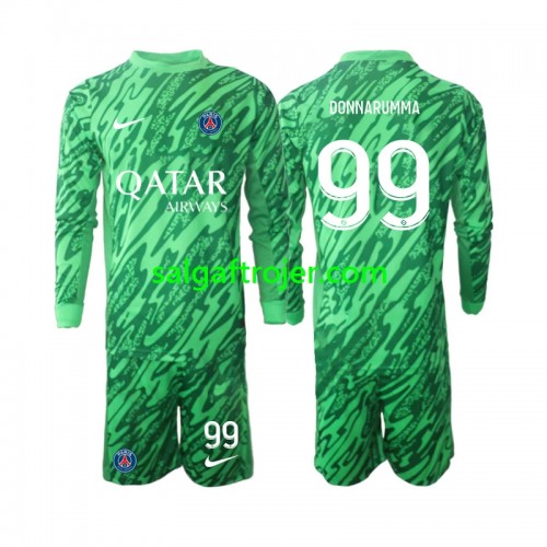 Paris Saint-Germain PSG Gianluigi Donnarumma 99 Fodboldtrøjer Målmand Børn Udebanesæt 2024/25 Langærmet Paris Saint-Germain PSG Gianluigi Donnarumma 99 Fodboldtrøjer Målmand Børn Udebanesæt 2024/25 Langærmet